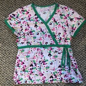 Koi scrub top